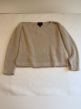 Absolutely Creative Worldwide Bouclé Crewneck Sweater - Taupe